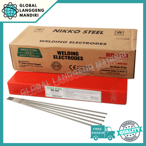 [EZM.1140029] KAWAT LAS RD360 4.0MM (5KG) KAWAT NIKKOSTEEL / LAS LISTRIK RD360 4.0MM