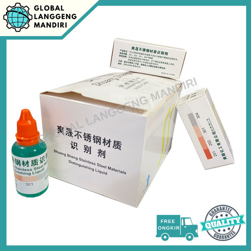 [EZM.1140038] TEST STAINLESS 304 SHUANG SENG / OBAT TES STAINLESS 304 201