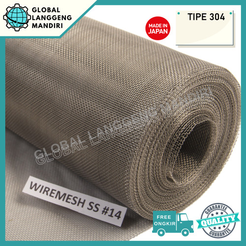 [EZM.1140048] KAWAT NYAMUK STAINLESS JENDELA RUMAH / KASA NYAMUK (304) MESH 14 (1M)