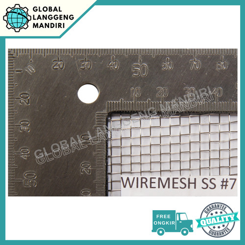 [EZM.1140050] WIRE MESH 7 STAINLESS (304) 1MX1M / WIREMESH #7 AYAKAN STAINLESS