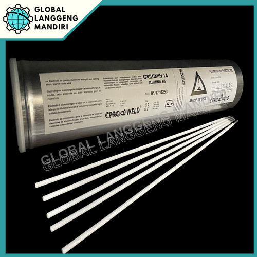 [EZM.1140056] KAWAT LAS ALUMINIUM 2.5MM (1KG) GRILUMIN 14 / ELECTRODE ALUMINIL 2.5MM