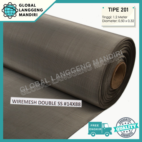 [EZM.1140082] WIRE MESH DOUBLE 14X88 (201) 1.2MX1M/ WIRE SCREEN DOUBLE JAPAN QUALITY