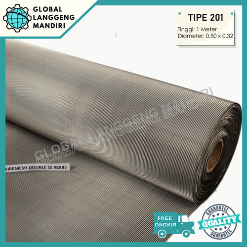 [EZM.1140085] WIRE MESH DOUBLE 8X85 201 1MX1M / WIRE SCREEN DOUBLE JAPAN QUALITY