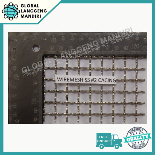 [EZM.1140092] WIRE MESH 2 STAINLESS (304) 1MX1M / WIREMESH CACING #2 AYAKAN SYAINLES