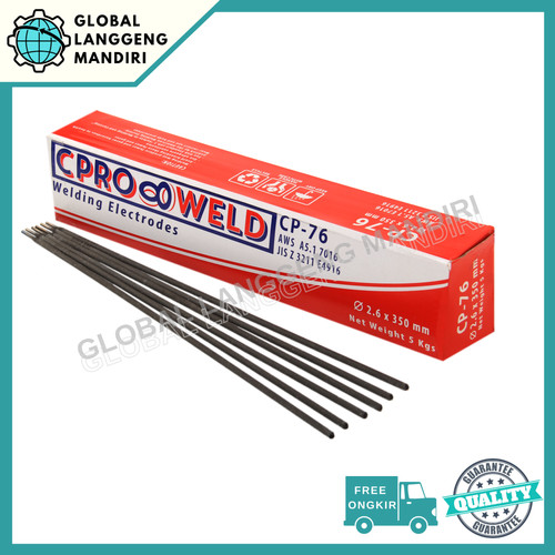 [EZM.1140097] KAWAT LAS BAJA CP-76 2.6MM (5KG) CPROWELD / ELECTRODE BESI CP76 2.6 MM