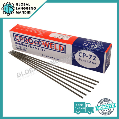 [EZM.1140100] KAWAT LAS CP-72 2.6MM (5KG) CPROWELD / ELECTRODE CP72 2.6 MM BESI