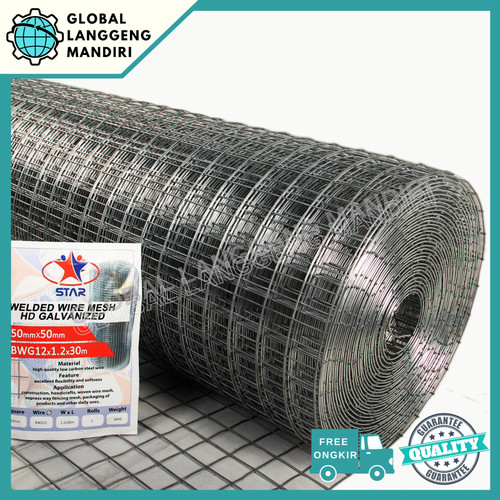 [EZM.1140130] LOKET GALVANIS 50MMX50MMX3.0MMX1.2M / KAWAT RAM 2"X2"XBWG12X1.2MX1M