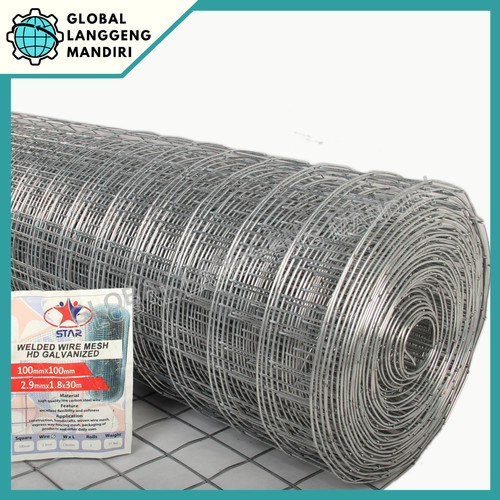 [EZM.1140131] LOKET GALVANIS 100MMX100MMX4.0MMX1.8M / KAWAT RAM 4"X4"X4.0MMX1.8MX1M