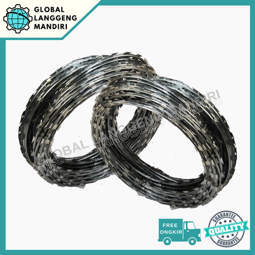 [EZM.1140143] KAWAT DURI SILET / RAZOR WIRE BTO 22 / KAWAT DURI SILET GALVANIS 10M