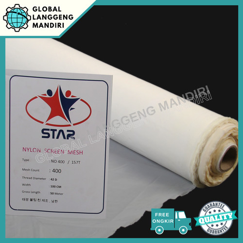 [EZM.1140169] WIRE MESH NYLON 400 1MX1M / SARINGAN NYLON #400