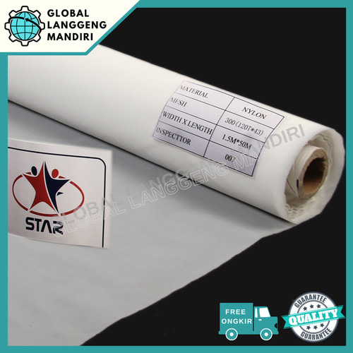 [EZM.1140170] WIRE MESH NYLON 300 1.5MX1M / SARINGAN NYLON #300 / SARINGAN POLYESTER