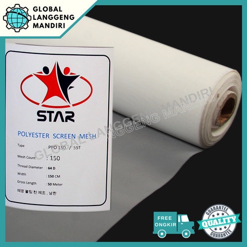 [EZM.1140173] WIRE MESH NYLON 150 1.5MX1M / SARINGAN NYLON #150 / SARINGAN POLYESTER
