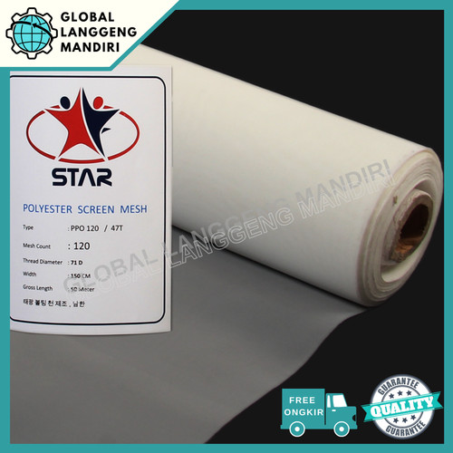 [EZM.1140174] WIRE MESH NYLON 120 1.5MX1M / SARINGAN NYLON #120 / SARINGAN POLYESTER