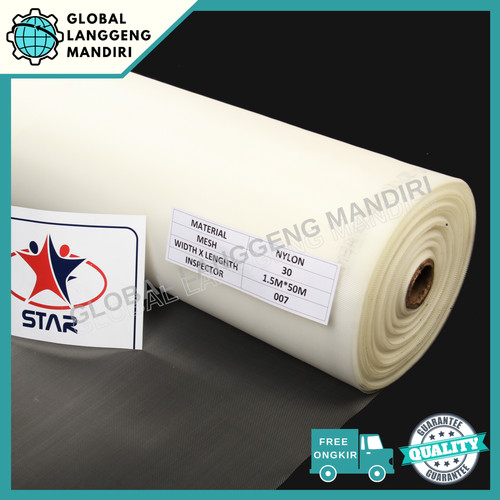 [EZM.1140180] WIRE MESH NYLON 30 1.5MX1M / SARINGAN NYLON #30 / SARINGAN POLYESTER