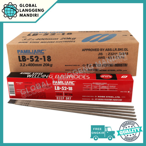 [EZM.1140276] KAWAT LAS LB 52-18 3.2MM (5KG) / KOBELCO LB -52-18 3.2 MM FAMILIARC