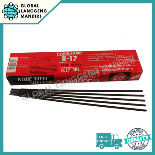 [EZM.1140278] Kawat Las B17 3.2MM (5KG)/ B 17 3.2 MM KOBELCO STEEL