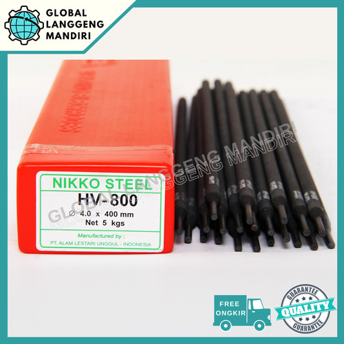 [EZM.1140280] KAWAT LAS HV 800 4.0MM (5KG)/ HV800 4.0 MM NIKKOSTEEL NIKKO