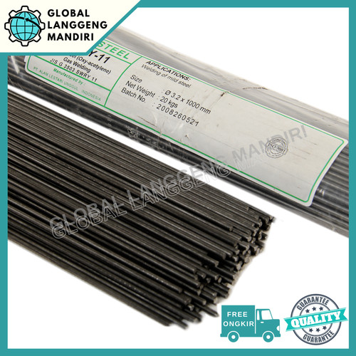 [EZM.1140284] KAWAT LAS SWRY-11 3.2MM NIKKOSTEEL / SWRY 11 3.2 MM ACETYLENE OXYFUEL