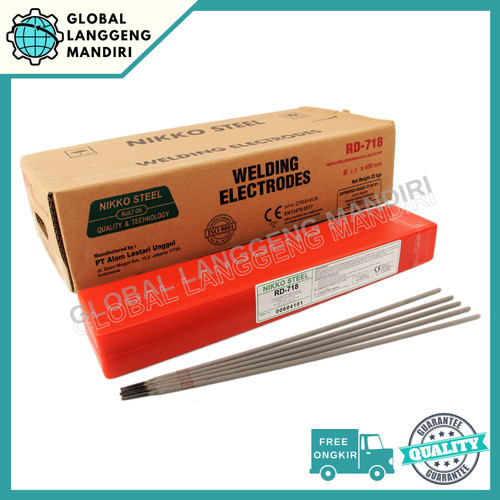 [EZM.1140290] KAWAT LAS RD718 4.0MM NIKKO STEEL (5KG)/ RD 718 4.0 KAWAT LAS LISTRIK