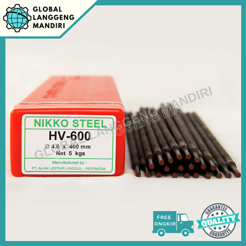 [EZM.1140291] KAWAT LAS HV 600 4.0MM NIKKO STEEL (5KG)/ HV600 4.0 KAWAT LAS LISTRIK