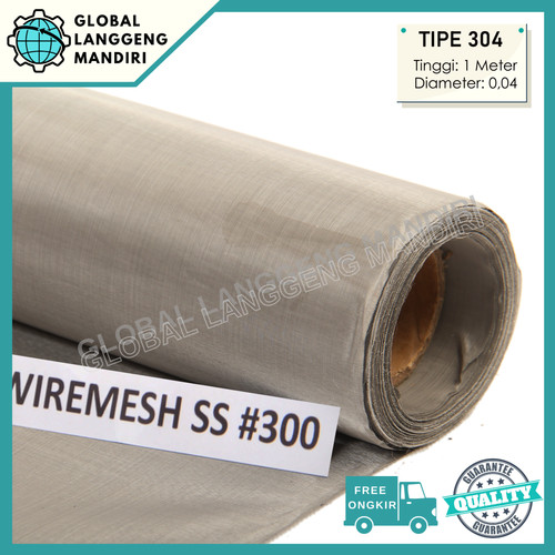 [EZM.1140301] WIREMESH 300 (1METER) TIPE 304 / WIRE MESH 300 TEBAL 0.04
