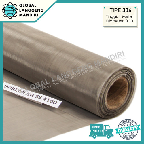 [EZM.1140310] WIREMESH 100 (1M) TIPE(304) / WIRE MESH 100 TEBAL 0.08 /0.10