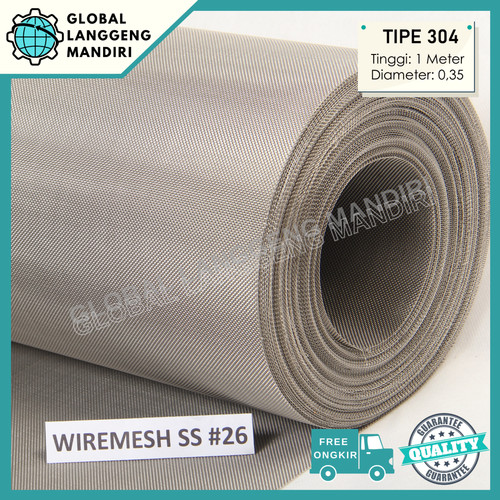 [EZM.1140313] WIREMESH 26 STAINLESS (1M) (304) / SARINGAN STAINLESS WIRE MESH 26