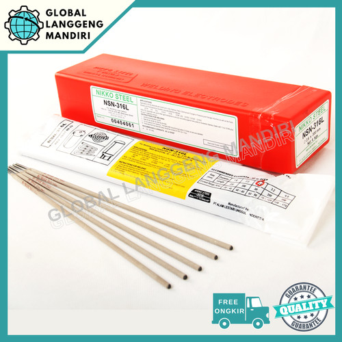 [EZM.1140344] Kawat Las Nikko Steel NSN 316L 3.2MM (1KG)/ NSN316L 3.2 MM STAINLESS