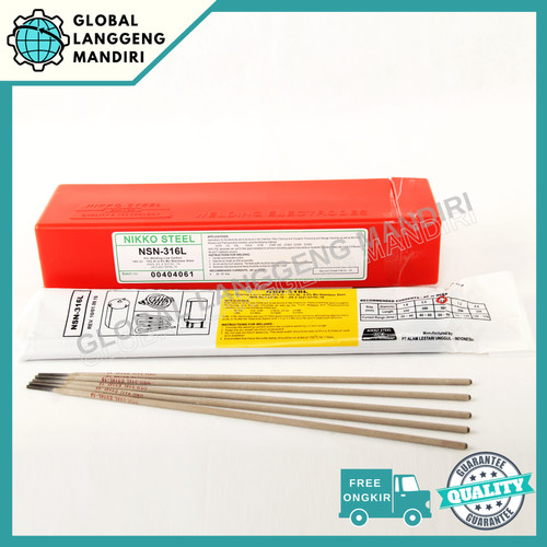 [EZM.1140345] Kawat Las Nikko Steel NSN 316L 2.6MM (1KG)/ NSN316L 2.6 MM STAINLESS