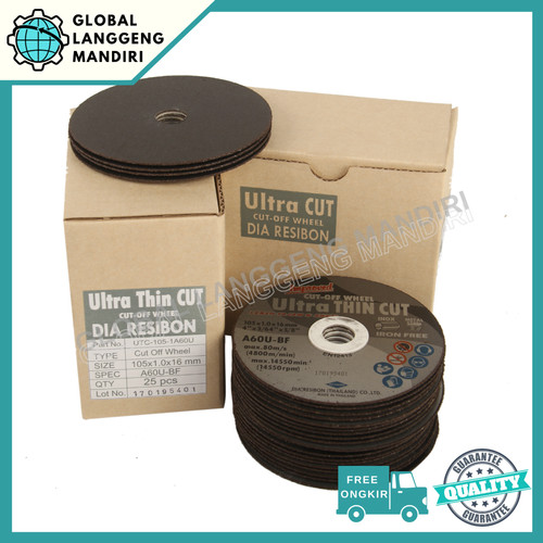 [EZM.1140348] BATU GERINDA ULTRA GREY POTONG 4X1.0 (1PC) / CUTTING 4"X 1.0 THIN CUT
