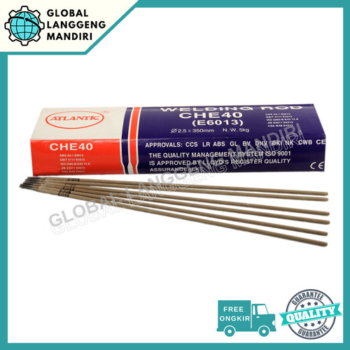 [EZM.1140381] Kawat Las ATLANTIC CHE40 2.5MM (5KG) / CHE 40 2.5 MM STEEL