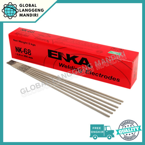 [EZM.1140388] Kawat Las ENKA NK68 2.6MM (5KG) / NK 68 2.6 MM STEEL