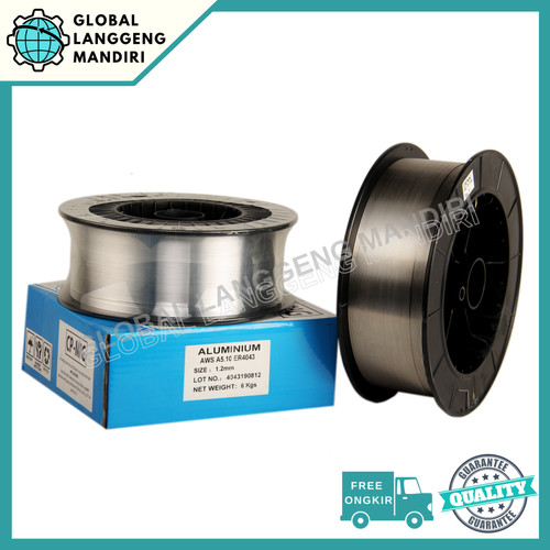 [EZM.1140414] MIG WIRE C.O ALUMINIUM ER 4043 1.2mm (6KG) CO SOLID WIRE WELDING WIRE