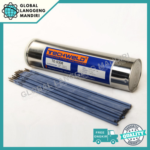 [EZM.1140426] Kawat Las TECHWELD TE-S308 2.6MM(1KG)/ TE S308 2.6 MM STAINLESS
