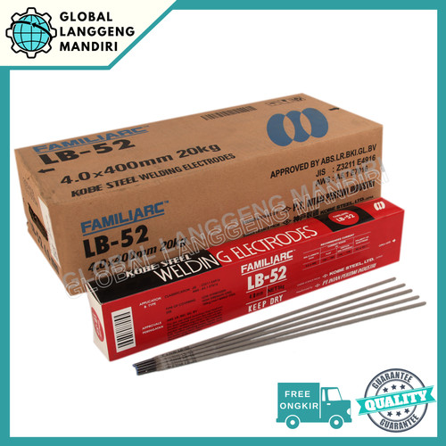 [EZM.1140439] Kawat Las KOBELCO LB52 4.0MM (5KG)/ LB52 4.0 MM STEEL KOBE