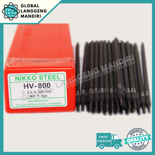 [EZM.1140445] Kawat Las Nikko Steel HV 800 3.2MM (5KG)/ HV800 3.2 MM STEEL