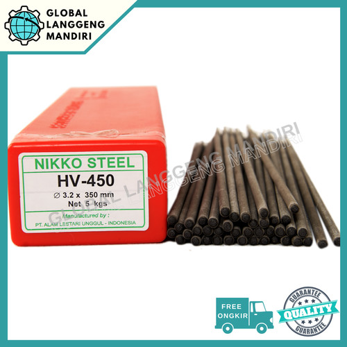 [EZM.1140447] Kawat las Nikko Steel HV 450 3.2MM (5KG)/ HV450 3.2 MM 3,2MM 3,2 MM
