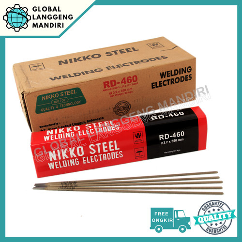 [EZM.1140468] kawat Las Nikko RD460 3.2MM (5kg) / RD 460 3.2 MM Steel