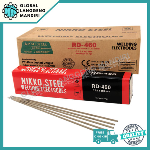 [EZM.1140469] Kawat Las Nikko RD460 2.6MM (5KG) / RD 460 2.6 MM Steel