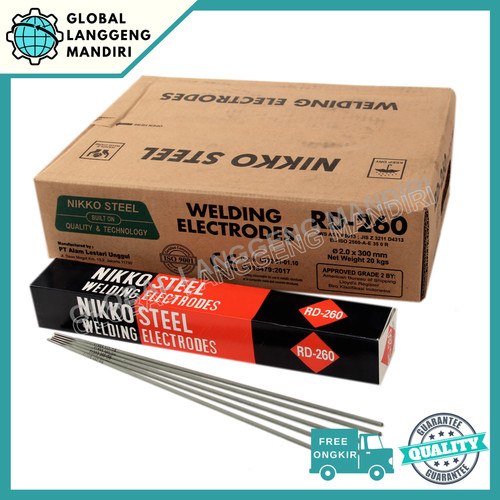 [EZM.1140475] Kawat Las Nikko RD260 2.0mm (2KG)/ RD 260 2.00 MM STEEL