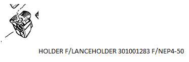 [10034916] HOLDER F/LANCEHOLDER 301001283 F/NEP4-50