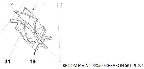 [10031950] BROOM MAIN 200X500 1463174000 F/SW750