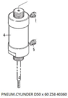 [10030520] PNEUM.CYLINDER D50x60 Z58 40360 F/3VT