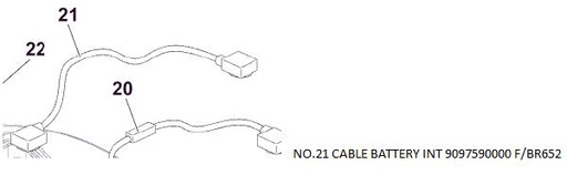 [10030319] CABLE BATTERY INT 9097590000 F/BR652