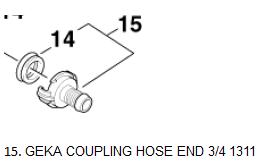 [10029204] GEKA COUPLNG HOSE END 3/4 1311 F/NEP E24