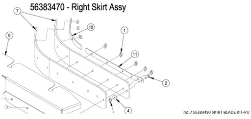 [10028585] SKIRT BLADE KIT-PU 56383490 F/BR855
