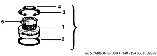 [10026117] CARBON BRUSH 140 7169 000 F/UZ878