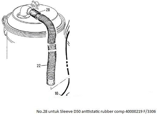 [10025916] SLEEVE ANTISTAT.RUB COMP 40000219 F/3306