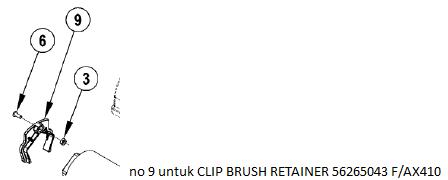 [10025914] CLIP BRUSH RETAINER 56265043 F/AX410