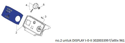 [10025901] DISPLAY I-0-II SET 302003399 F/ATTIX 961